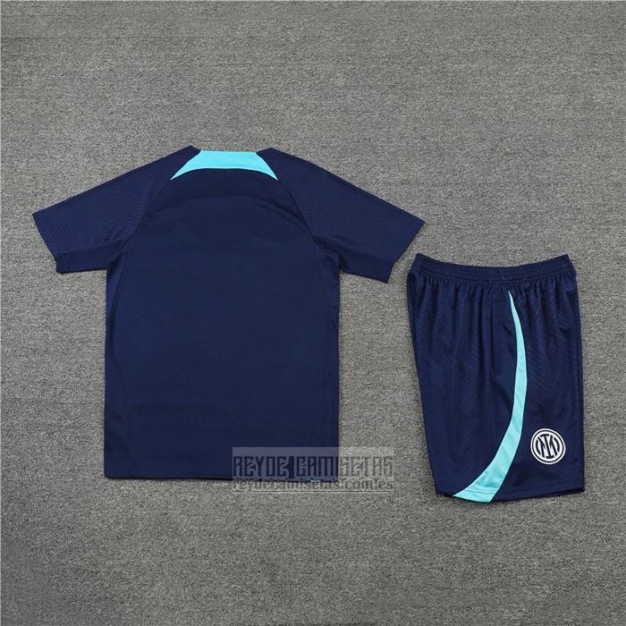 Chandal del Inter Milan Manga Corta 2022-2023 Azul - Pantalon Corto